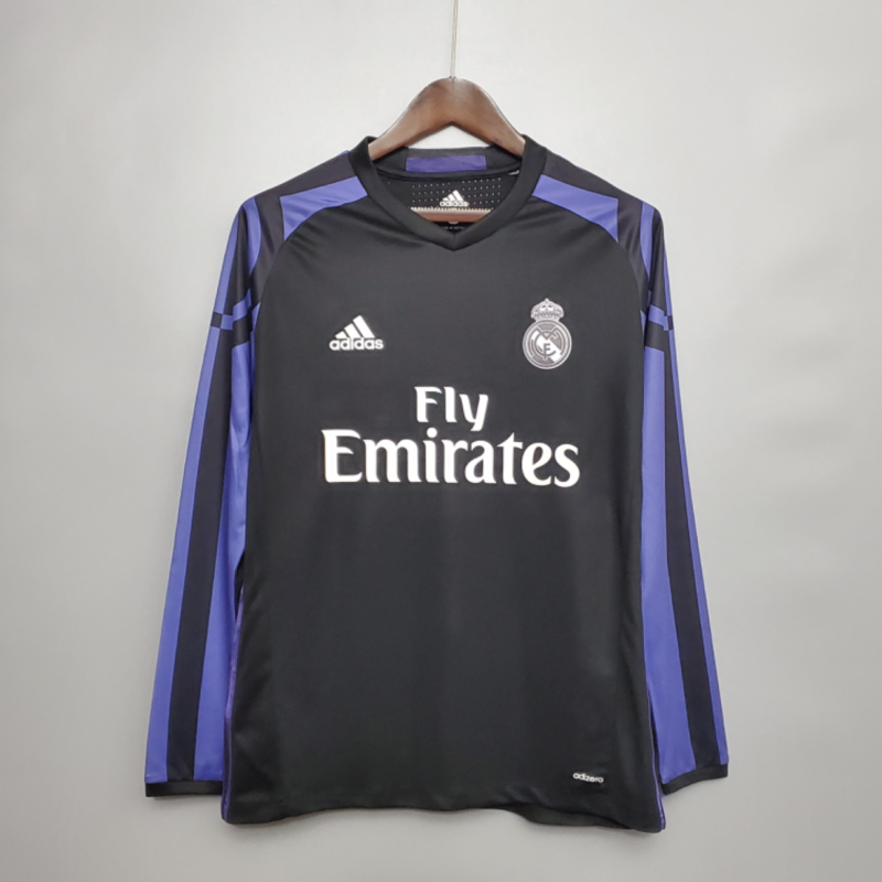 Retro Real Madrid 15/16 Long Sleeve Third Away Kit